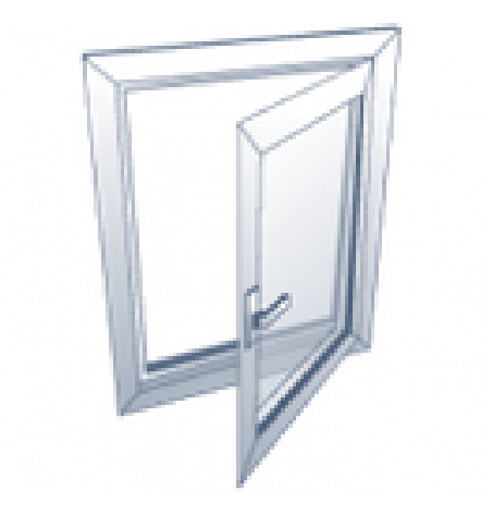 Puerta abatible con eje vertical